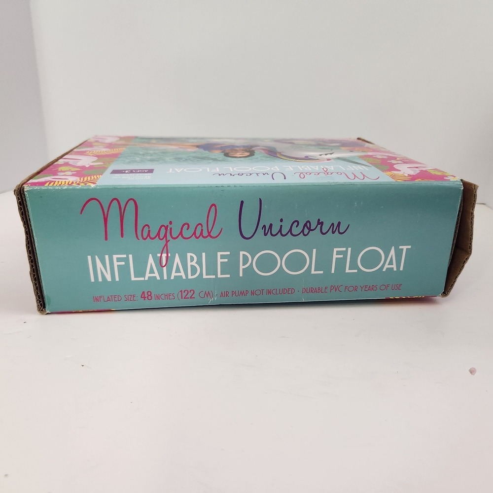 Sun Pleasure 48" Magical Unicorn Inflatable Pool Float W/ Matching Drink Holder - Picture 3 of 4